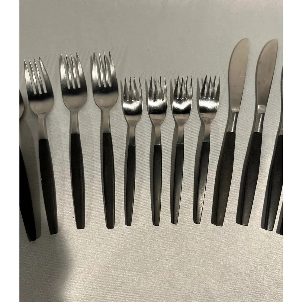 Danish Modern Flatware Set Stainless Steel Service for 4 Mid-Century Modern